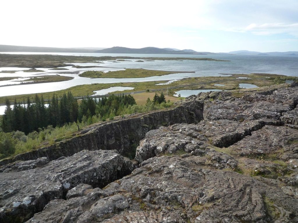 iceland, nature, landscape, tectonic plate warp