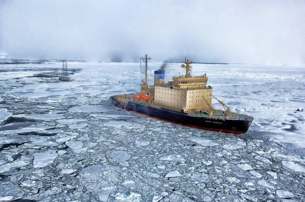 sea, ship, ice, steamship, steamer, ocean, nature, water, winter, ice cap, scenic, scenery, cold, arctic sea, arctic ocean, antarctica