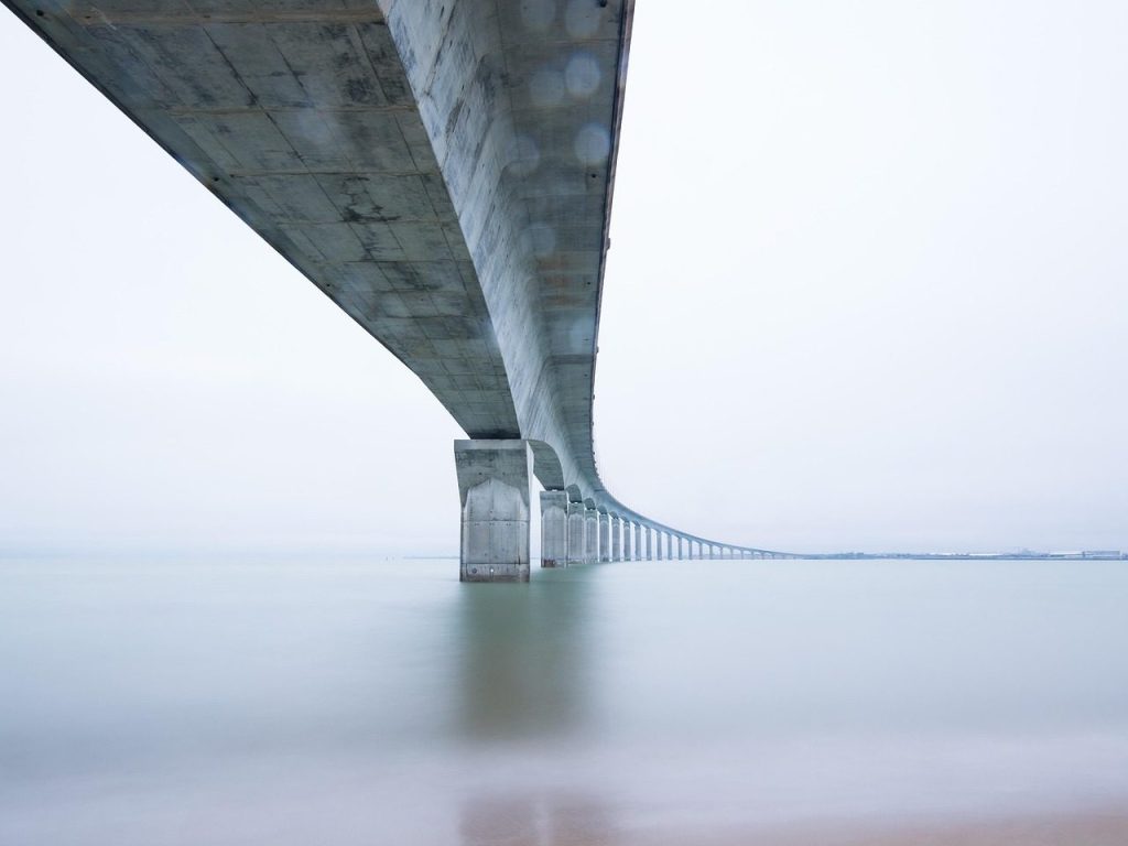 arches, architecture, bridge, columns, nature, construction, curve, engineering, foundation, outdoors, steel, travel, water