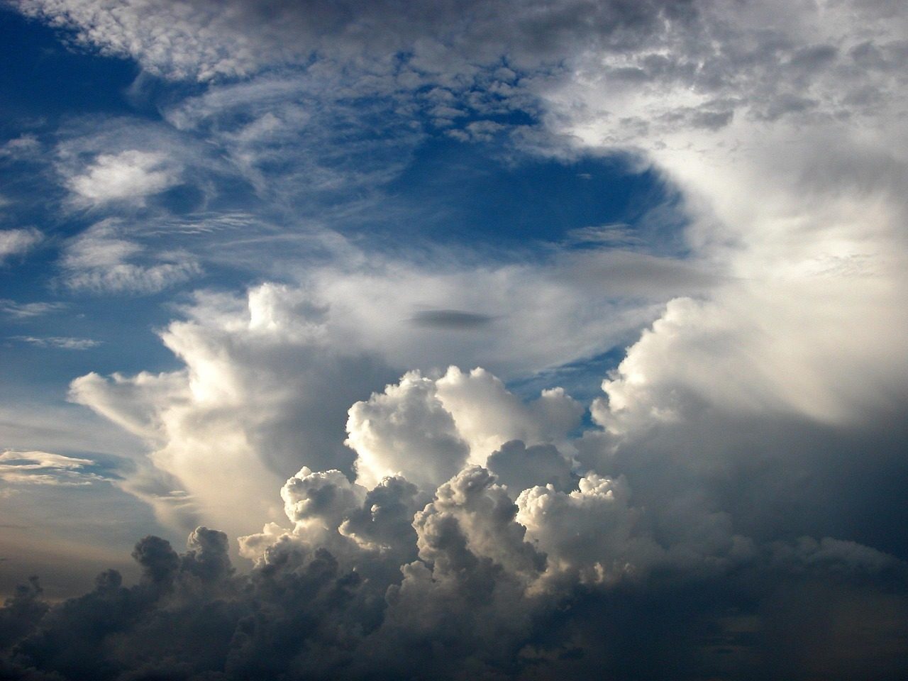 cumulus, clouds, sky, nature, white clouds, weather, atmosphere, blue sky, meteorology, cumulus clouds