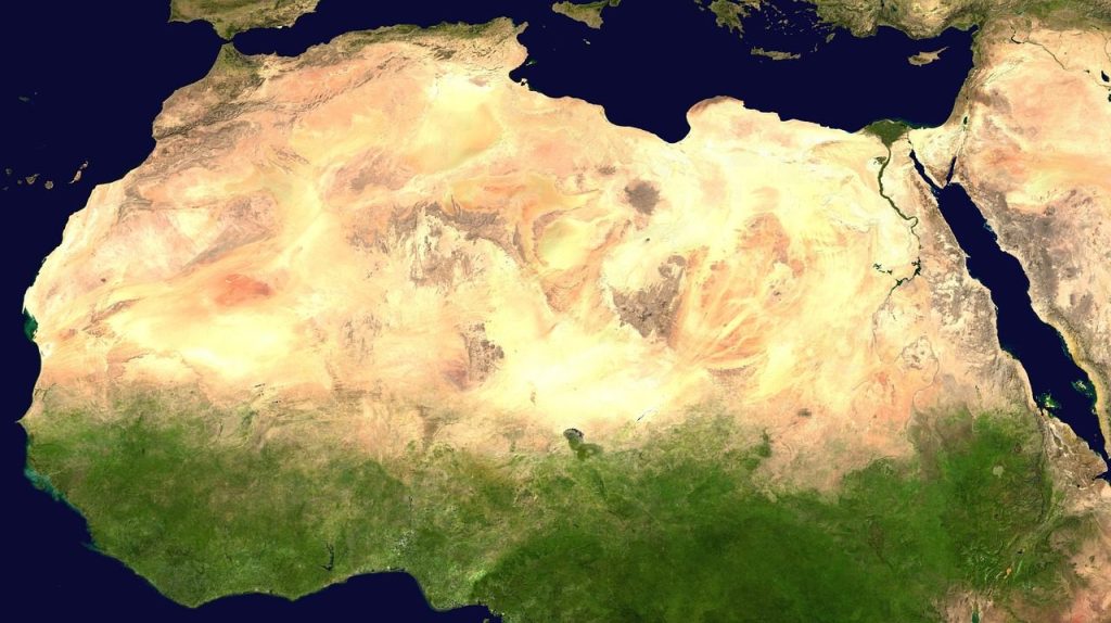 sahara, desert, satellite image, nature, aerial view, country, africa, continent, red sea, congo