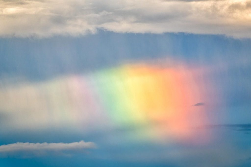 rainbow, meteorological phenomenon, rain, cloud, sunset, osaka, japan, nature, spectrum, sky, pride month, world pride