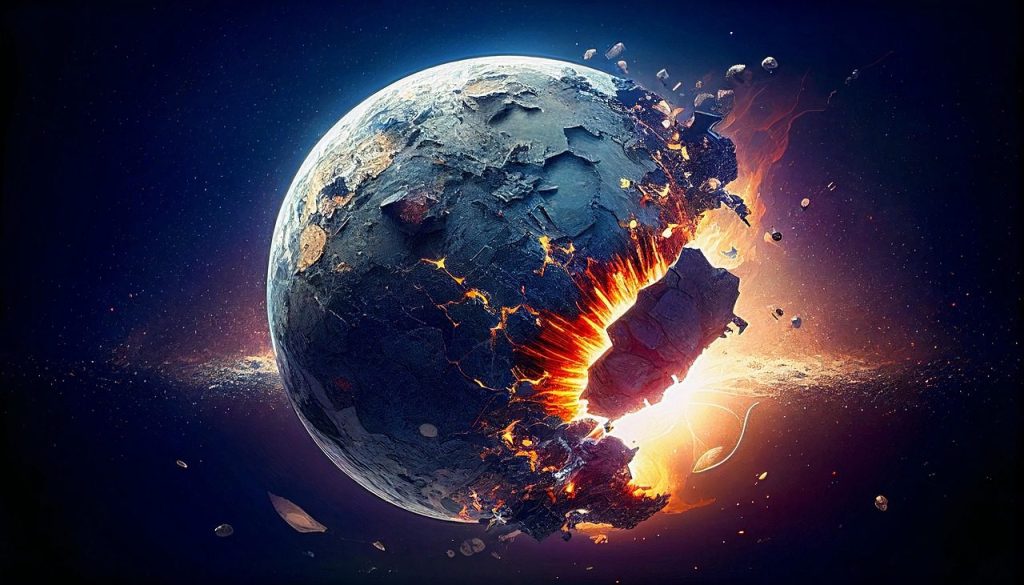 planet, asteroid, crash, destruction, space, outer space, galaxy, universe, wallpaper, background, asteroid, asteroid, asteroid, asteroid, asteroid, destruction