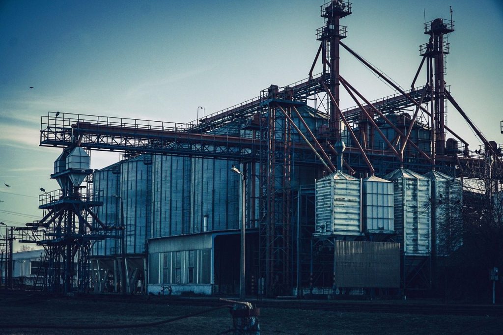 factory, container, industrial facility, work