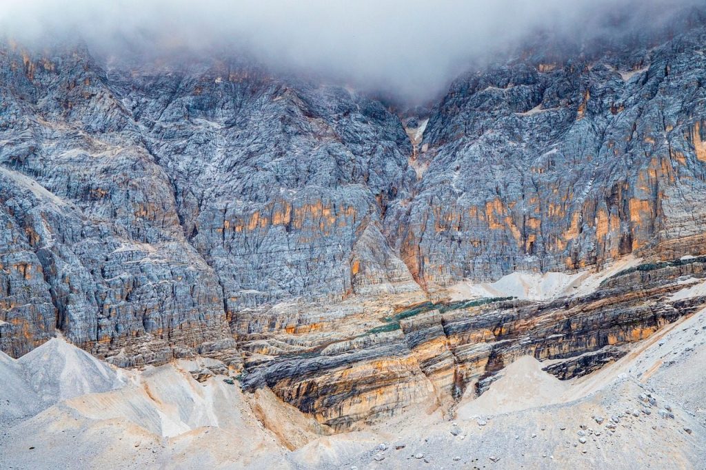 rocks, mountains, cliff, nature, landscape