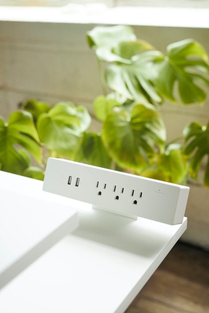 white box on white table