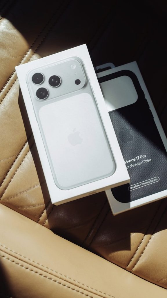 New iPhone 15 pro in box with case