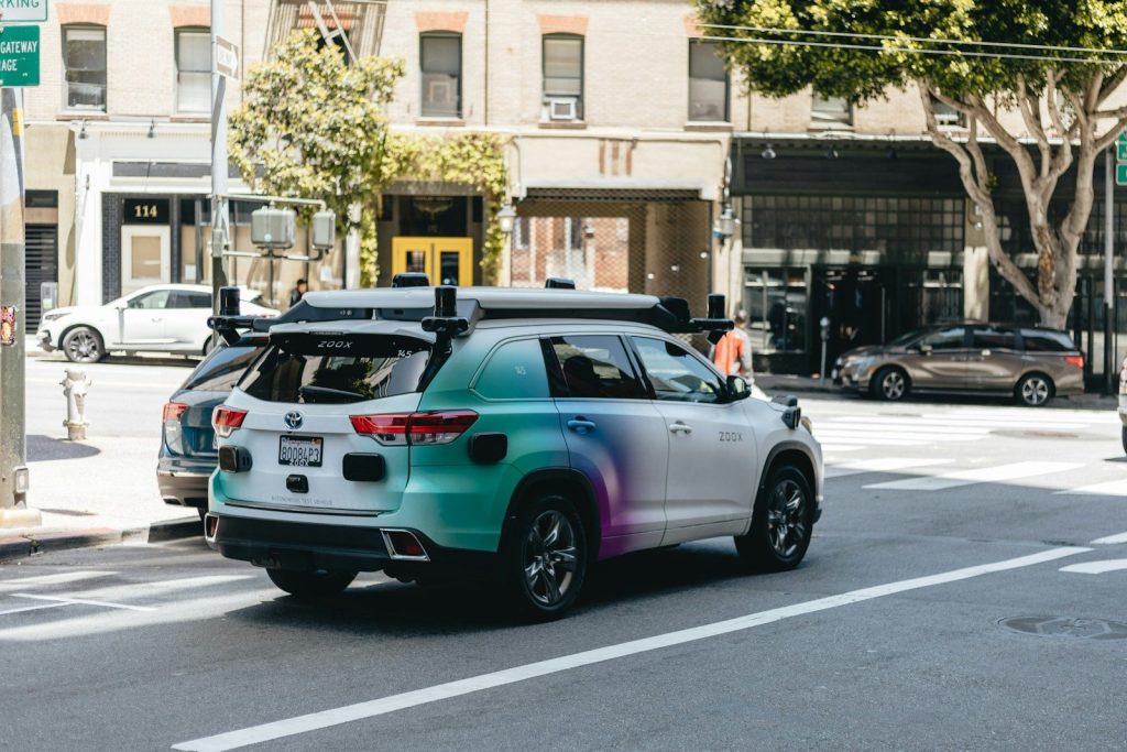 a car that is sitting in the street