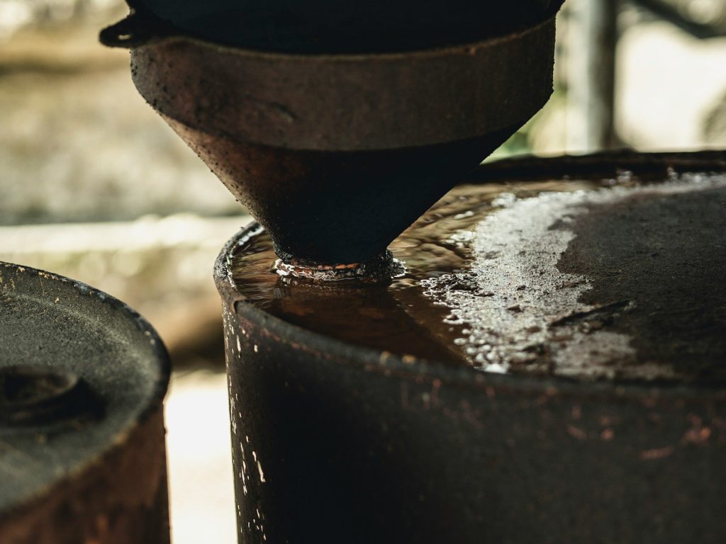 gray metal funnel