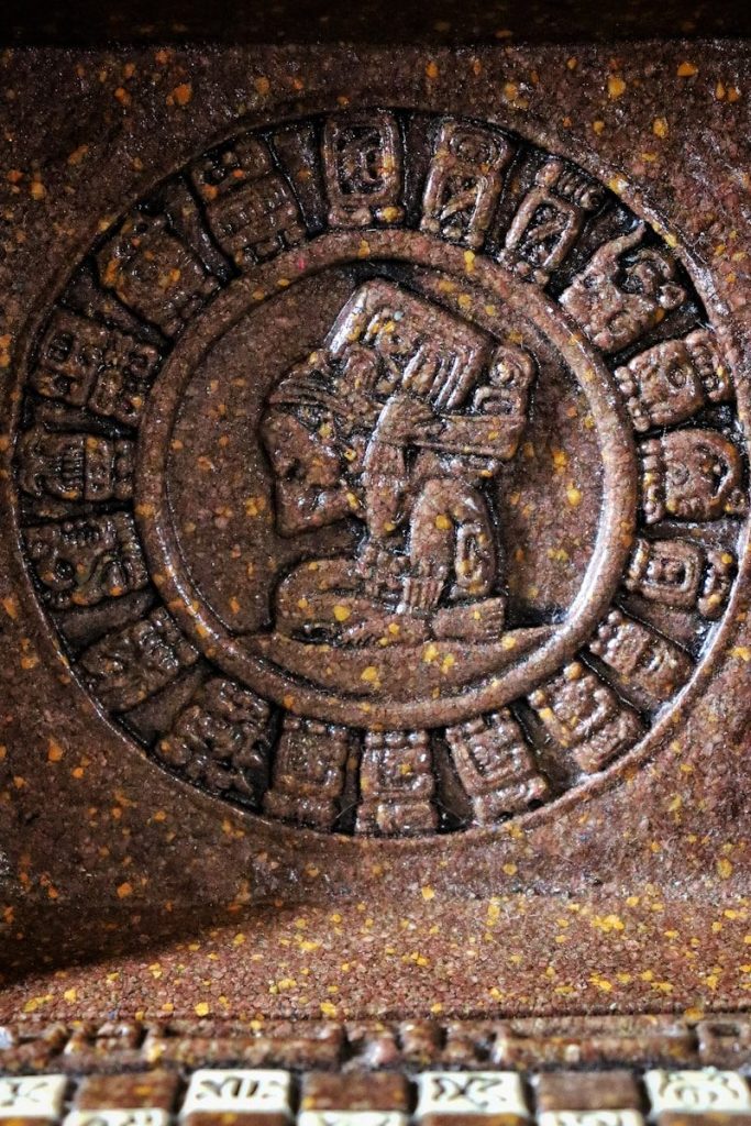 A close up of a decorative object on a table