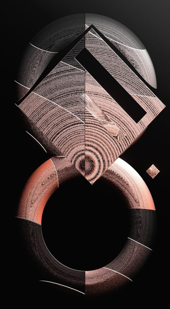 a black and white photo of a wooden object