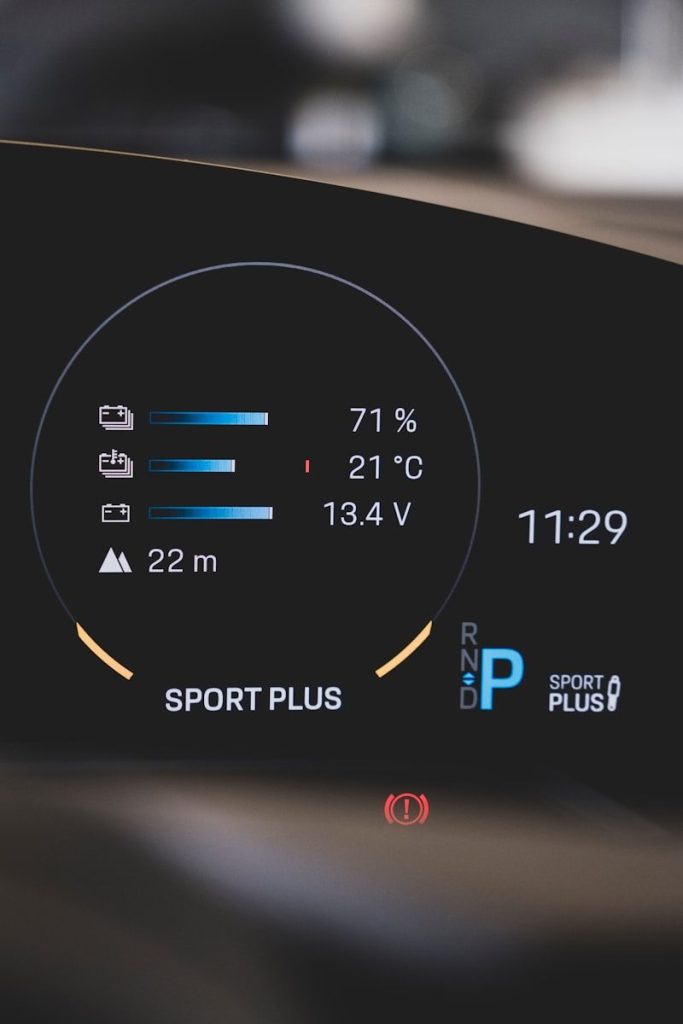 a close up of a speedometer on a vehicle