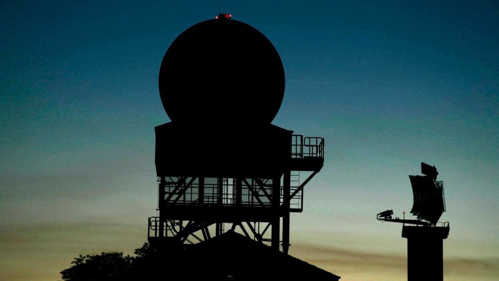 silhouette of round structure