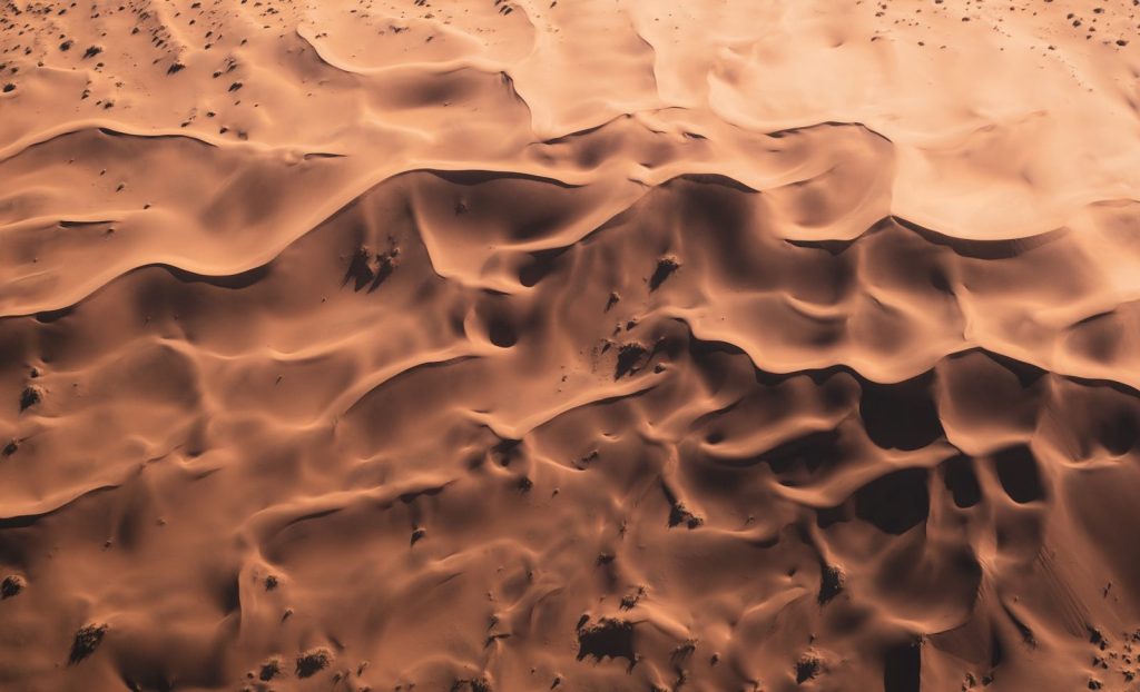 a large desert landscape