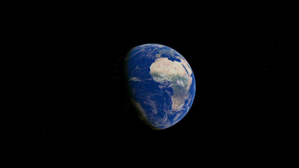 A breathtaking view of Earth highlighting Africa, captured from space.