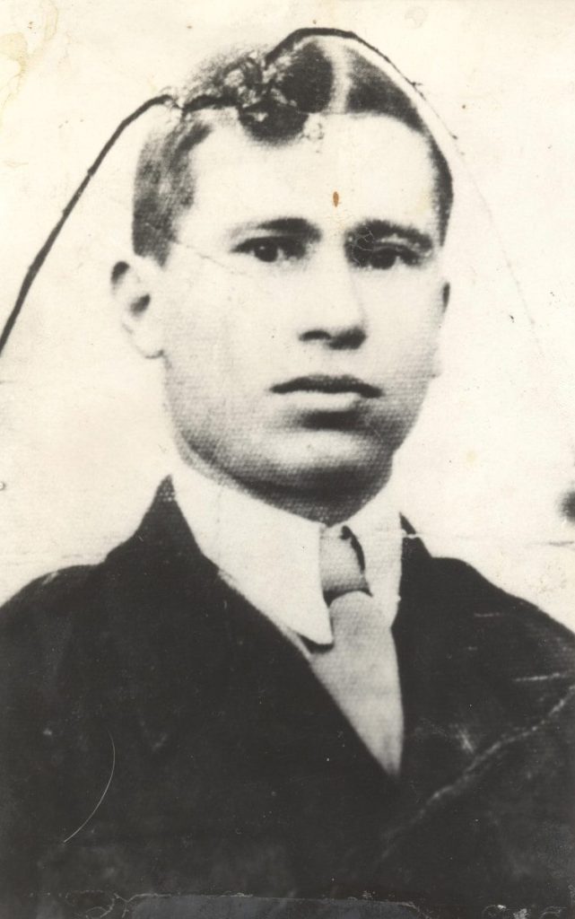 a man with a serious expression