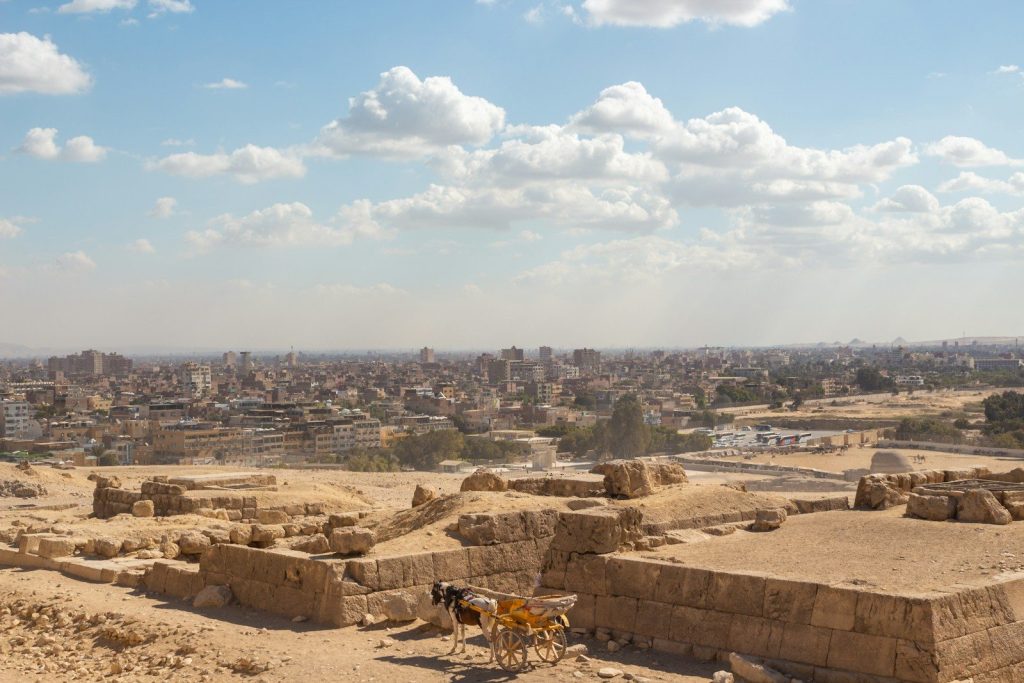 A view of a city from a distance