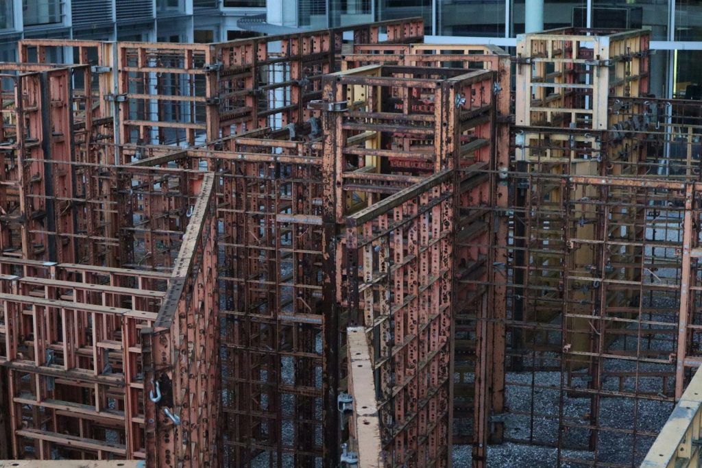 a high angle view of a building