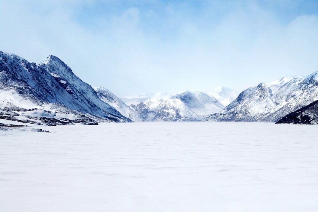 landscape photo of mountain covered with snow