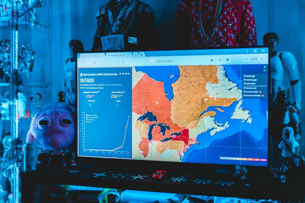 black flat screen computer monitor