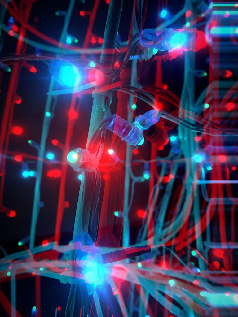 a bunch of wires that are connected to each other