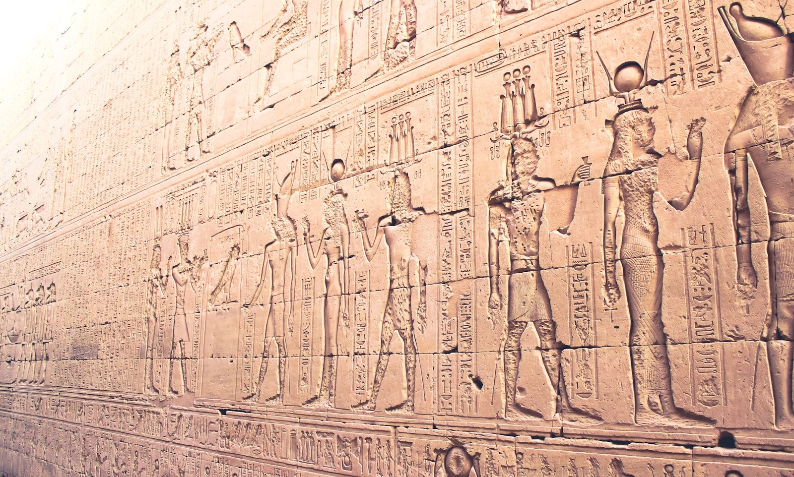 brown Egyptian wall