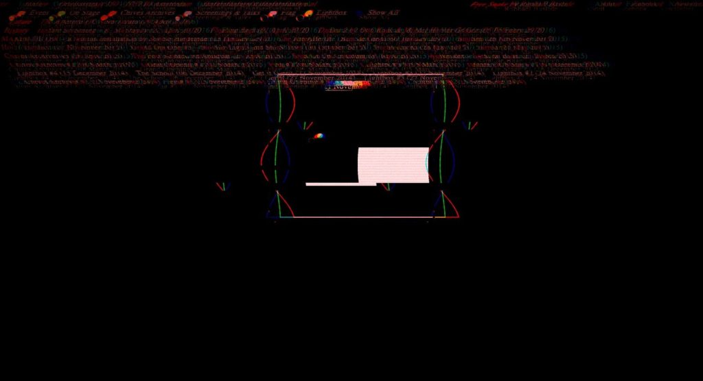 Abstract glitch art with red and white elements