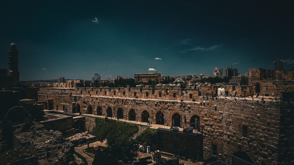 a view of a city from the top of a building