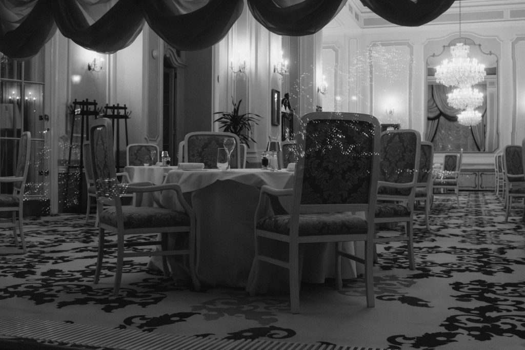 Elegant dining room set for a formal event.
