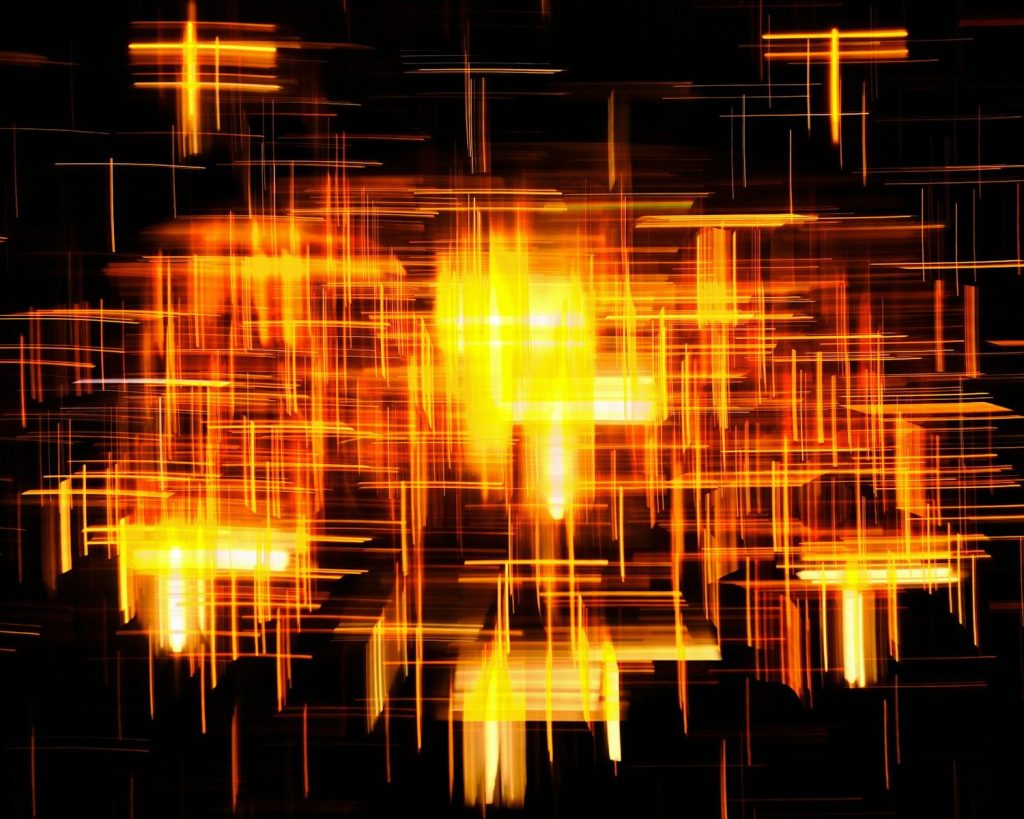 a group of lights