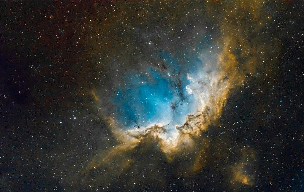 a very large star in the middle of the sky