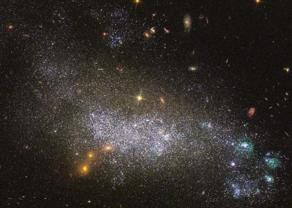 a cluster of stars in the night sky
